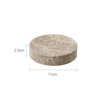 Authentic Emperador Light Marble Bathroom Accessory Set (7-Piece)