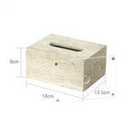 Authentic Travertine Marble Bathroom Accessory Set (4-Piece)