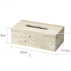 Authentic Travertine Marble Bathroom Accessory Set (4-Piece)