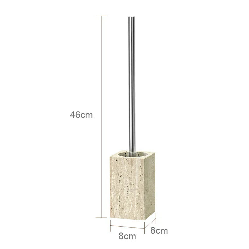 Authentic Travertine Marble Bathroom Accessory Set (4-Piece)