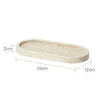 Authentic Travertine Marble Bathroom Accessory Set (4-Piece)