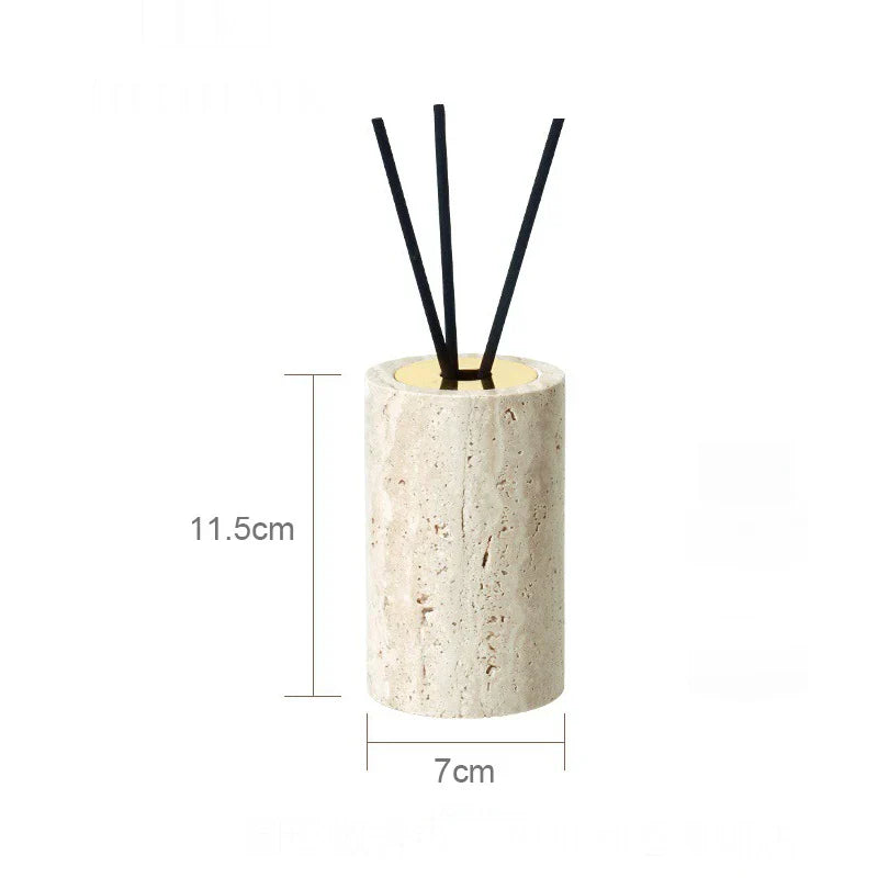Authentic Travertine Marble Bathroom Accessory Set (4-Piece)
