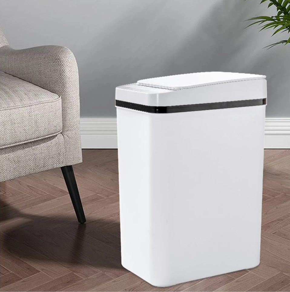 Automatic Motion Sensor Odor-Resistant Trash Can (12L)