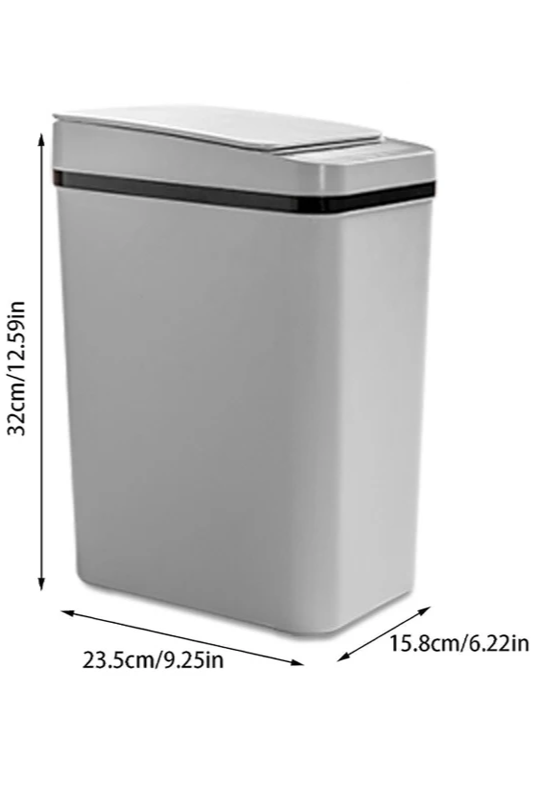Automatic Motion Sensor Odor-Resistant Trash Can (12L)