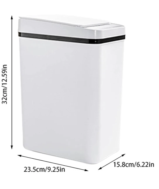 Automatic Motion Sensor Odor-Resistant Trash Can (12L)