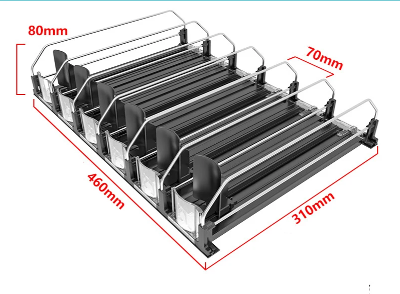 Automatic Self-Sliding Can Dispenser (Adjustable Width)
