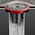 Backflow-Preventing Stainless Steel & Silicone Floor Drain (Tool-Free Installation)