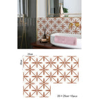 Bohemian Terracotta Self-Adhesive Tile Stickers (Set of 10)