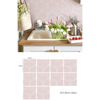 Bohemian Terracotta Self-Adhesive Tile Stickers (Set of 10)