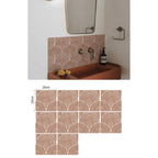 Bohemian Terracotta Self-Adhesive Tile Stickers (Set of 10)