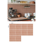 Bohemian Terracotta Self-Adhesive Tile Stickers (Set of 10)