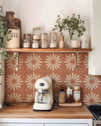 Bohemian Terracotta Self-Adhesive Tile Stickers (Set of 10)