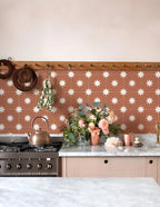 Bohemian Terracotta Self-Adhesive Tile Stickers (Set of 10)