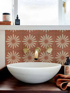 Bohemian Terracotta Self-Adhesive Tile Stickers (Set of 10)