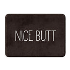 Bold Statement Print Absorbent Microfiber Non-Slip Bath Mat