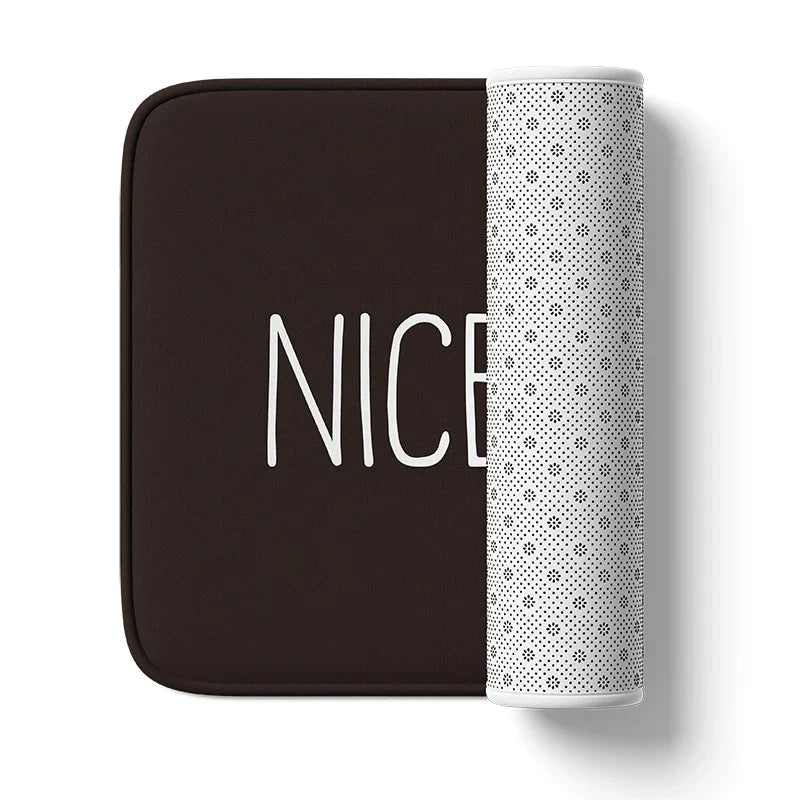 Bold Statement Print Absorbent Microfiber Non-Slip Bath Mat