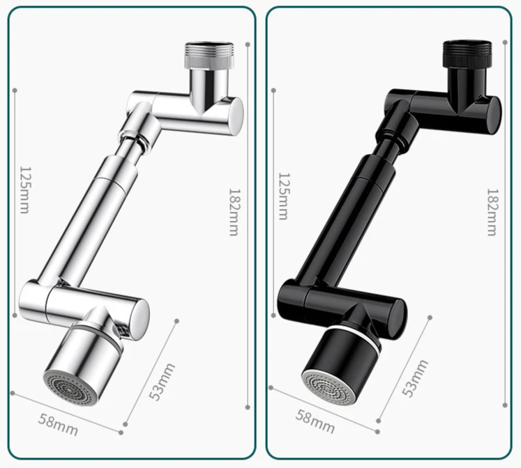 Brass 360° Swivel Extendable Faucet Aerator