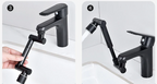 Brass 360° Swivel Extendable Faucet Aerator