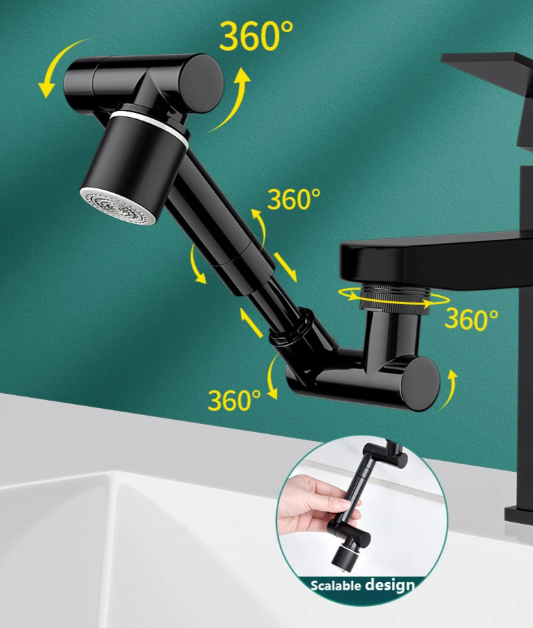 Brass 360° Swivel Extendable Faucet Aerator