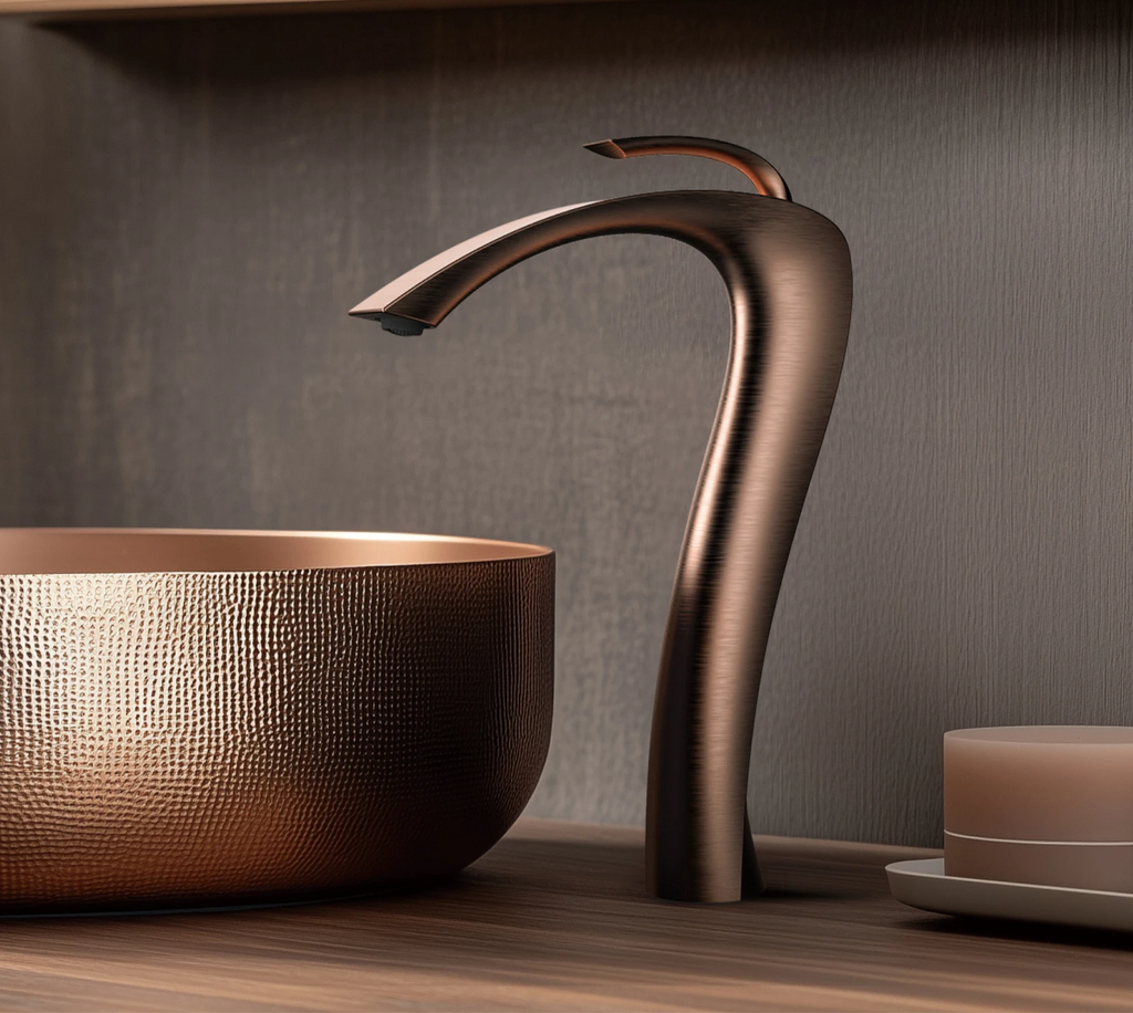 Brass Single-Handle Anti-Leak Ceramic Cartridge Bathroom Faucet (Single-Hole Deck Mount)