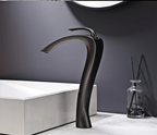 Brass Single-Handle Anti-Leak Ceramic Cartridge Bathroom Faucet (Single-Hole Deck Mount)