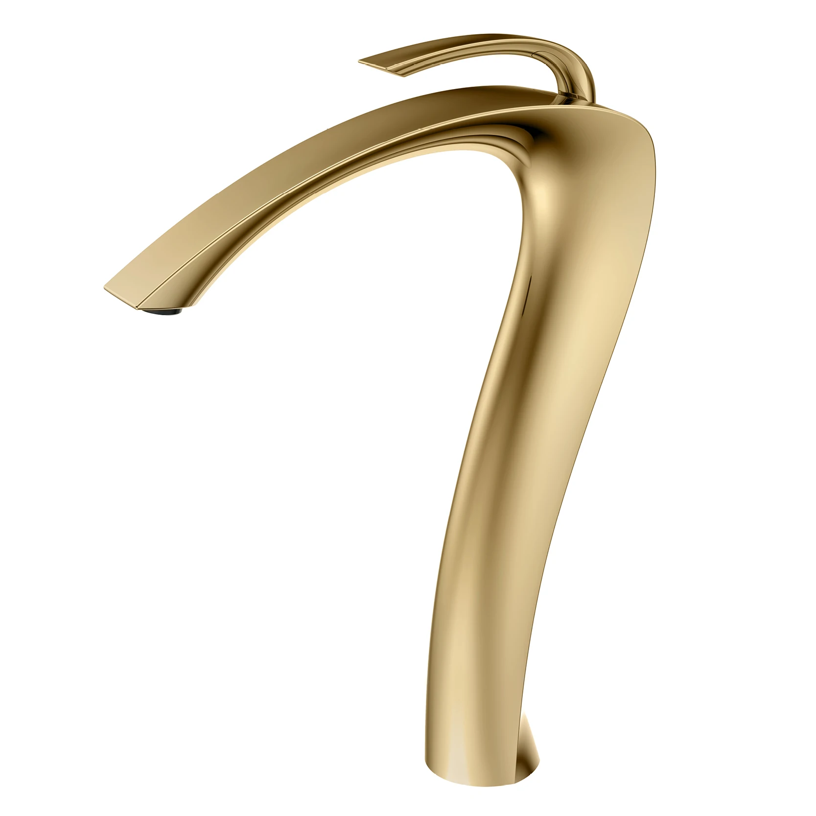 Brass Single-Handle Anti-Leak Ceramic Cartridge Bathroom Faucet (Single-Hole Deck Mount)