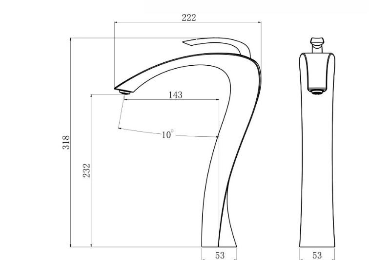 Brass Single-Handle Anti-Leak Ceramic Cartridge Bathroom Faucet (Single-Hole Deck Mount)