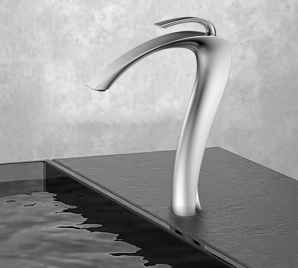 Brass Single-Handle Anti-Leak Ceramic Cartridge Bathroom Faucet (Single-Hole Deck Mount)