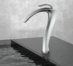 Brass Single-Handle Anti-Leak Ceramic Cartridge Bathroom Faucet (Single-Hole Deck Mount)
