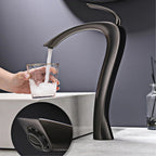 Brass Single-Handle Anti-Leak Ceramic Cartridge Bathroom Faucet (Single-Hole Deck Mount)