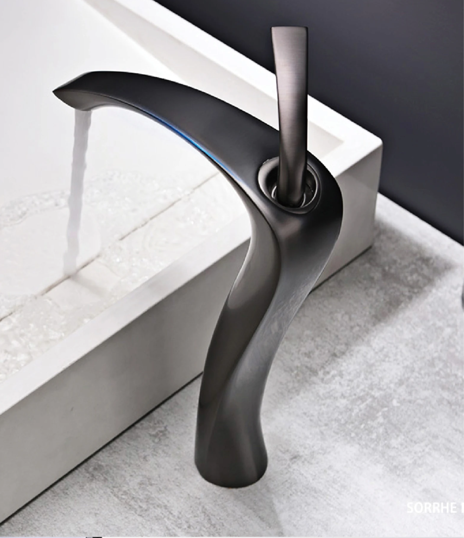 Brass Single-Handle Anti-Leak Ceramic Cartridge Bathroom Faucet (Single-Hole Deck Mount)