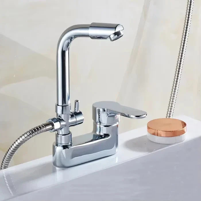 Brass Single-Handle Ceramic Cartridge Bathroom Faucet