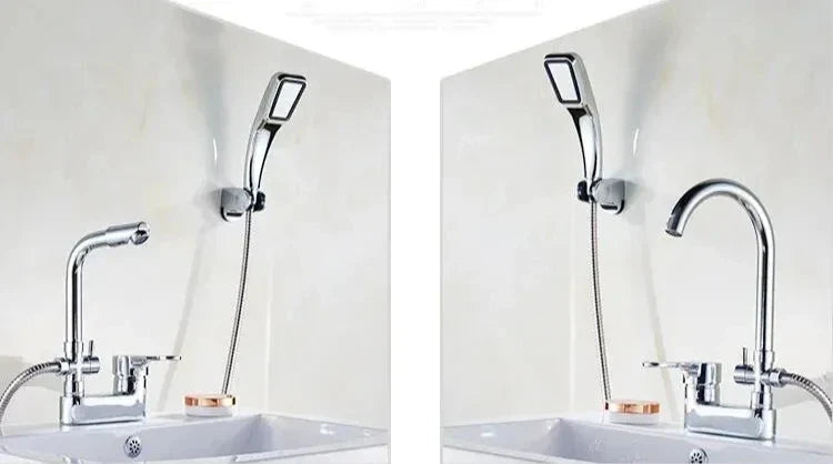 Brass Single-Handle Ceramic Cartridge Bathroom Faucet