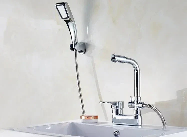 Brass Single-Handle Ceramic Cartridge Bathroom Faucet