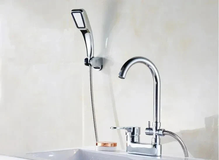 Brass Single-Handle Ceramic Cartridge Bathroom Faucet