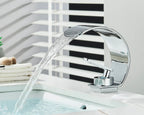 Brass Waterfall Single-Handle Bathroom Faucet (Deck-Mount Single Hole)