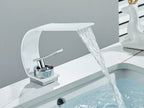 Brass Waterfall Single-Handle Bathroom Faucet (Deck-Mount Single Hole)