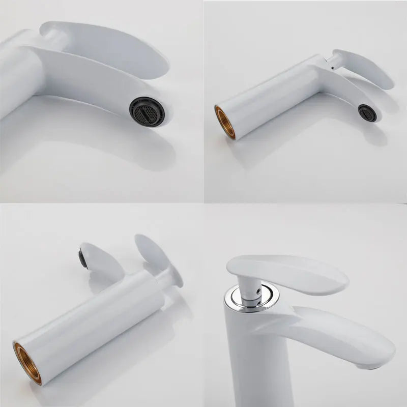 Brass Waterfall Single-Handle Faucet (Deck-Mount)