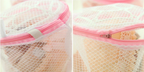 Breathable Fine Mesh Lingerie Wash Bag (Foldable)