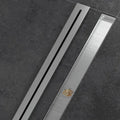 Brushed 304 Stainless Odor-Blocking Linear Shower Drain (Tile-Flush)