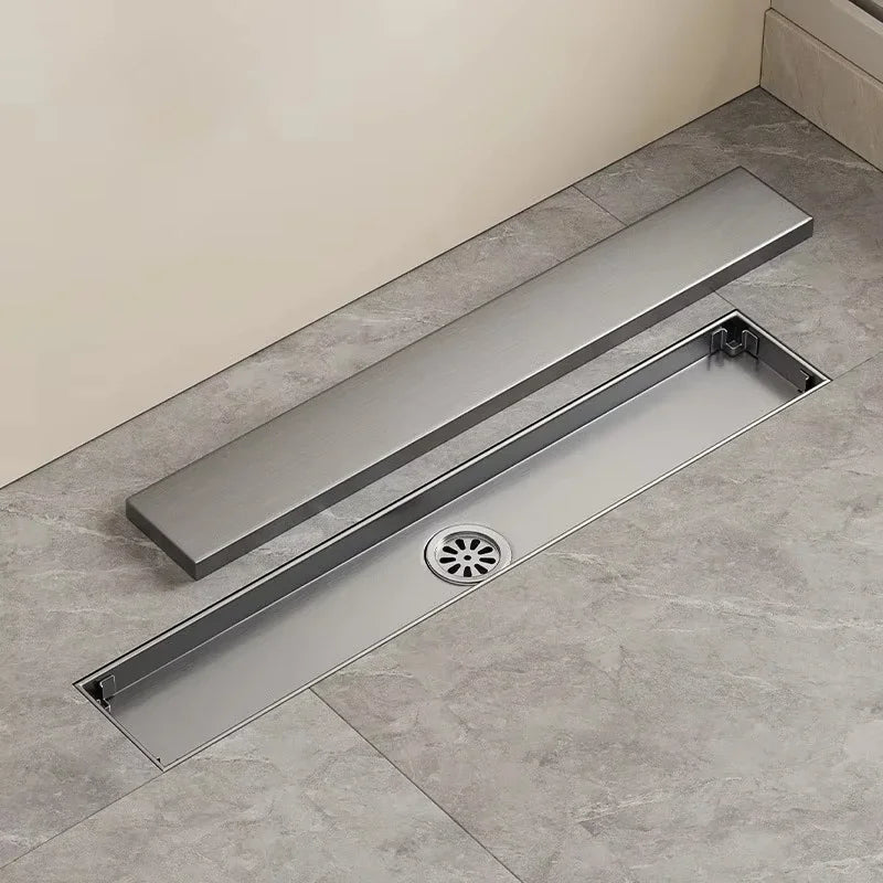 Brushed 304 Stainless Steel Odor-Blocking Floor Drain (Square)