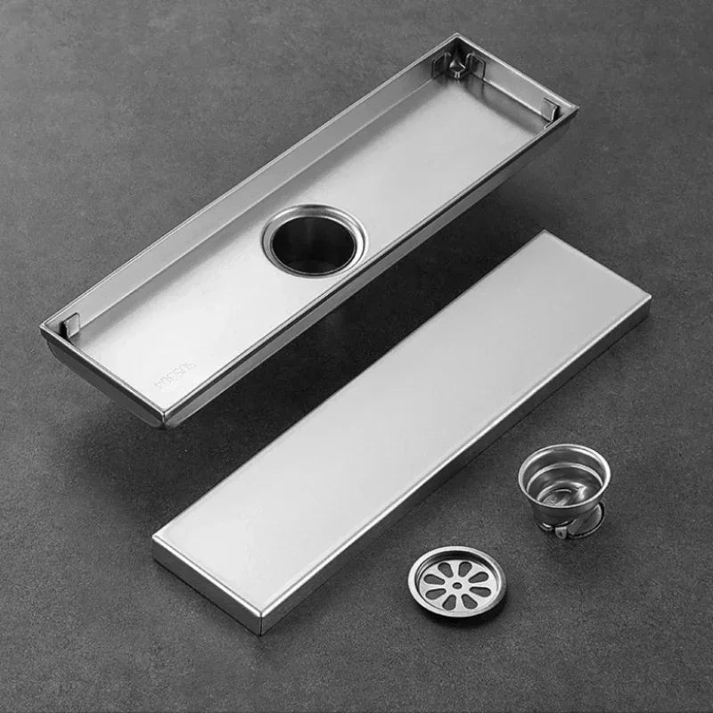 Brushed 304 Stainless Steel Odor-Blocking Floor Drain (Square)