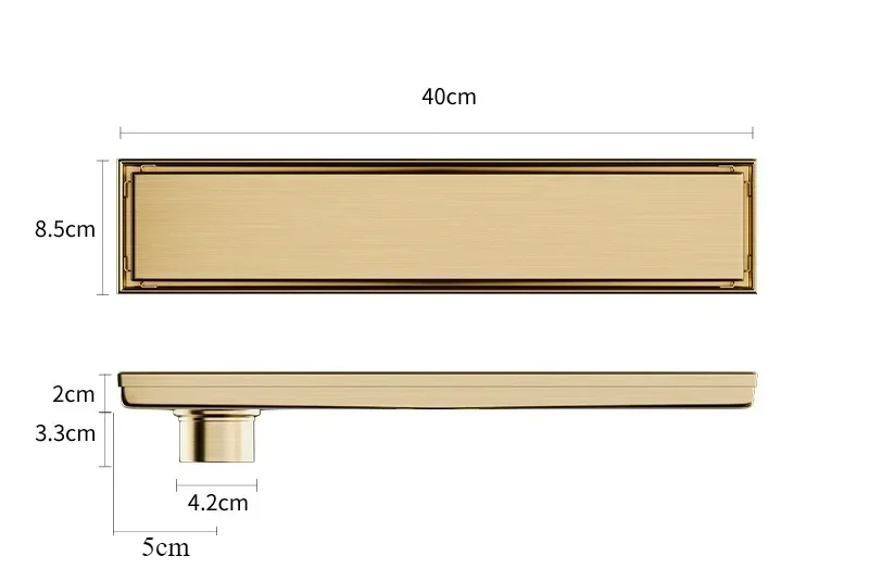 Brushed 304 Stainless Steel Odor-Blocking Floor Drain (Square)