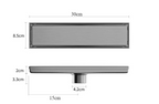 Brushed 304 Stainless Steel Odor-Blocking Floor Drain (Square)