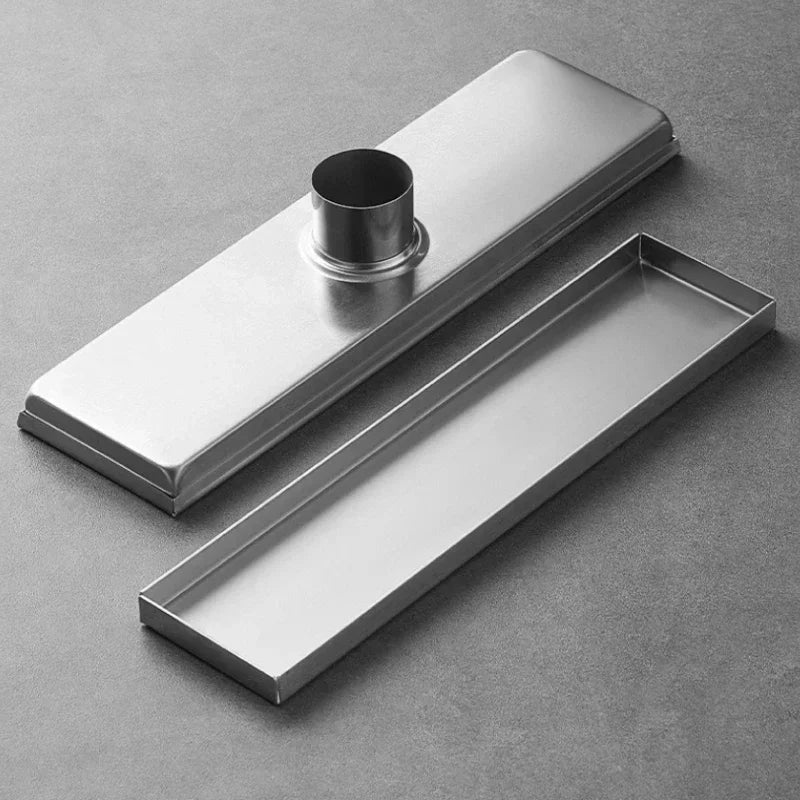 Brushed 304 Stainless Steel Odor-Blocking Floor Drain (Square)