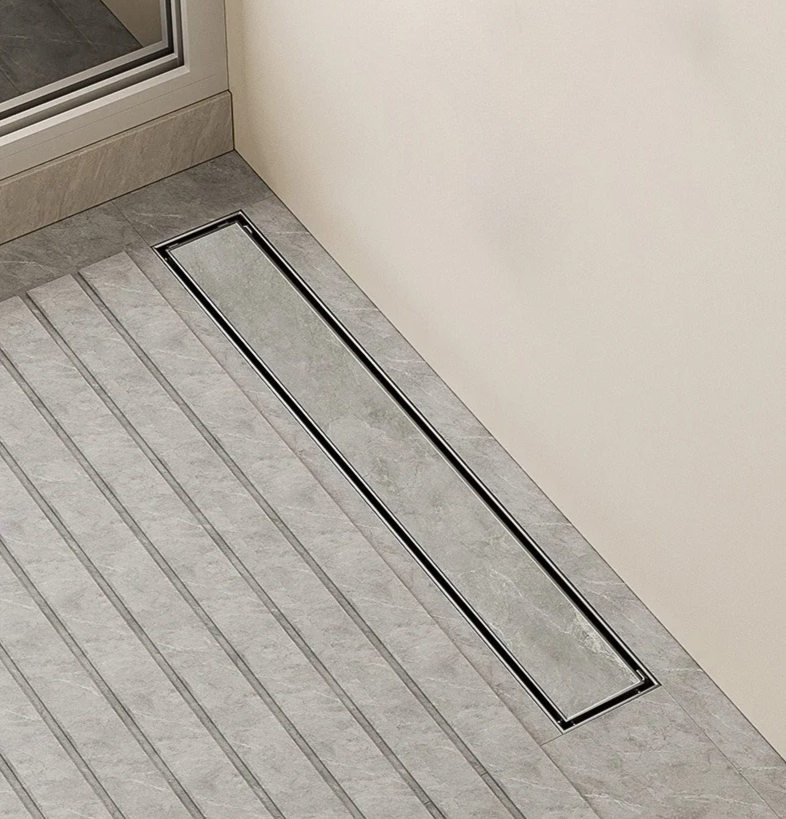 Brushed 304 Stainless Steel Odor-Blocking Floor Drain (Square)