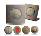 Brushed Aluminum Flush-Mount Schuko Wall Outlet (USB & CAT6)