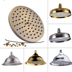 Brushed Antique Brass Rainfall Shower Head (Wall-Mounted)