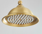 Brushed Antique Brass Rainfall Shower Head (Wall-Mounted)
