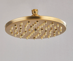 Brushed Antique Brass Rainfall Shower Head (Wall-Mounted)